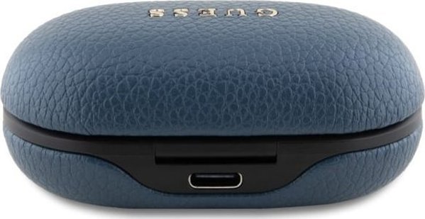 Guess Ακουστικά Bluetooth TWS GUTWSPGTSPSB με Θήκη Φόρτισης, Grained Classic Logo, Μπλε