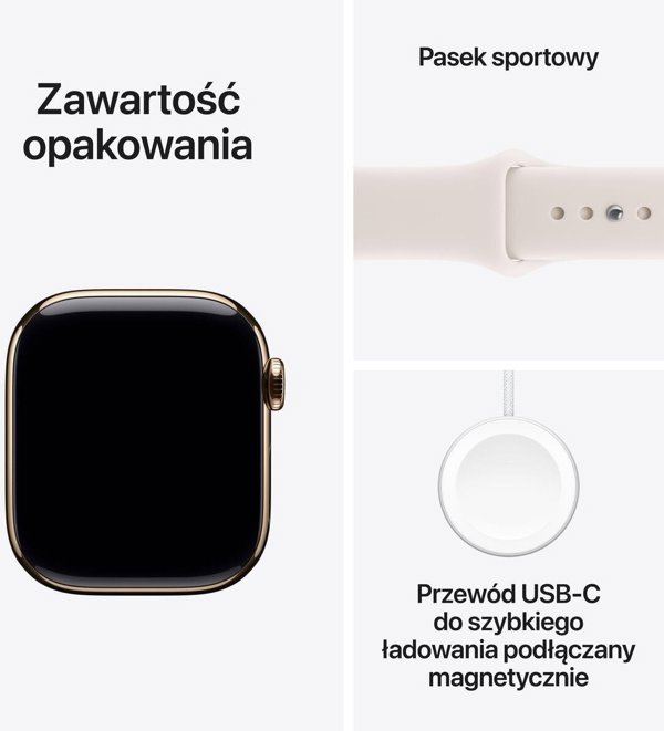 Apple Watch S11 LTE 42mm Titan, gold (MF8W4)