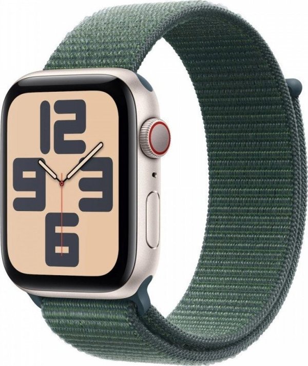 Έξυπνο ρολόι Apple Watch SE GPS + Cellular 40mm Starlight Alu Sport Loop Zielony (MXGH3QF/A)