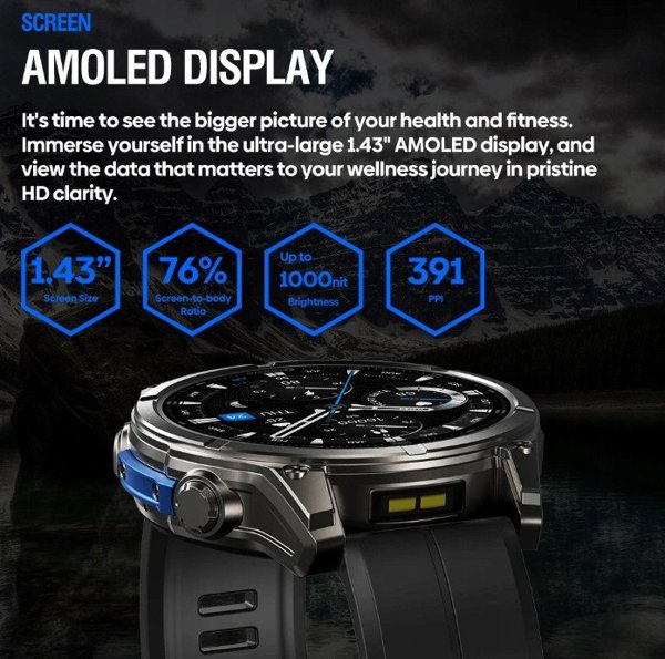 Smartwatch Zeblaze Vibe 8 Abyss (Czarny)