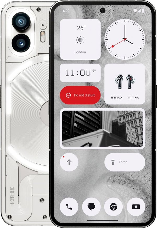 Τίποτα Τηλέφωνο (2) Smartphone 5G 12/512 GB Λευκό (A10400029) 13121817 6974434220997