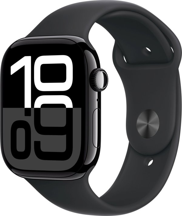 Έξυπνο ρολόι Apple Watch 10 GPS 46mm Jet Black Alu M/L Czarny (MWWQ3)
