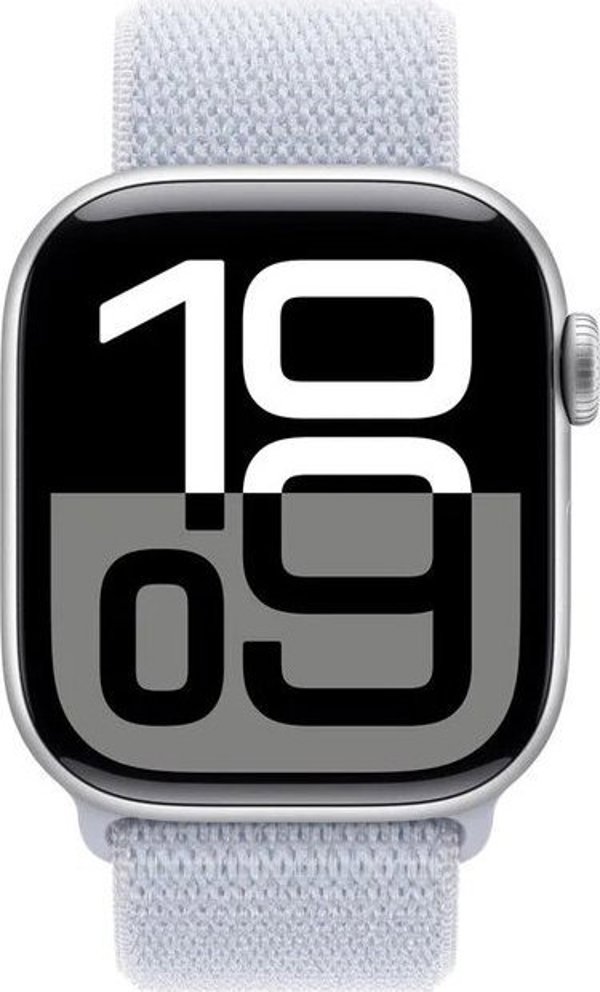 Έξυπνο ρολόι Apple Watch 10 GPS + Cellular 42mm Ασημί Alu Sport Loop Niebieski (MWX53ET/A)