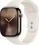 Έξυπνο ρολόι Apple Watch 10 GPS + Cellular 42mm Χρυσό Τιτάνιο M/L Λευκό (MX073QF/A)