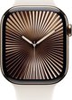 Έξυπνο ρολόι Apple Watch 10 GPS + Cellular 42mm Χρυσό Τιτάνιο M/L Λευκό (MX073QF/A)