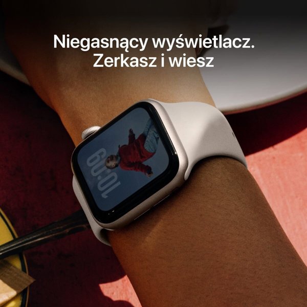 Apple Watch SE 3 GPS 40mm Θήκη από Αλουμίνιο Starlight με Λουράκι Sport Starlight - S/M