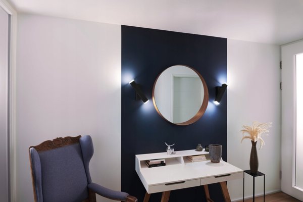 Έξυπνο LED φωτιστικό τοίχου LEDVANCE SMART WIFI ORBIS CROSS, 12W, 3000-6500K, 600lm, μαύρο.
