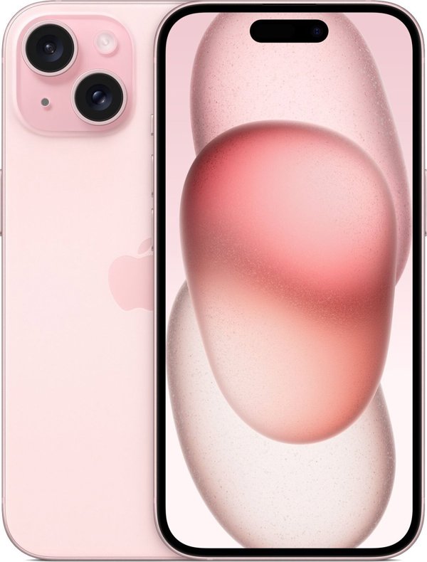 Κινητό τηλέφωνο Apple iPhone 15 128GB Ροζ (MTP13) + αντάπτορας