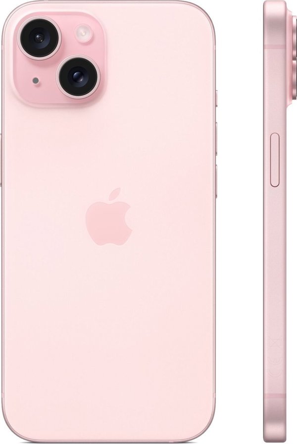 Κινητό τηλέφωνο Apple iPhone 15 128GB Ροζ (MTP13) + αντάπτορας