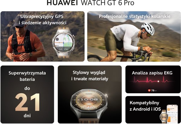 Huawei Watch GT6 Pro alykello, 46 mm, ruskea