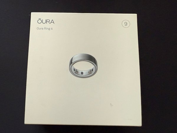 Oura Ring 4 έξυπνο δαχτυλίδι, Ασημί, μέγεθος 9