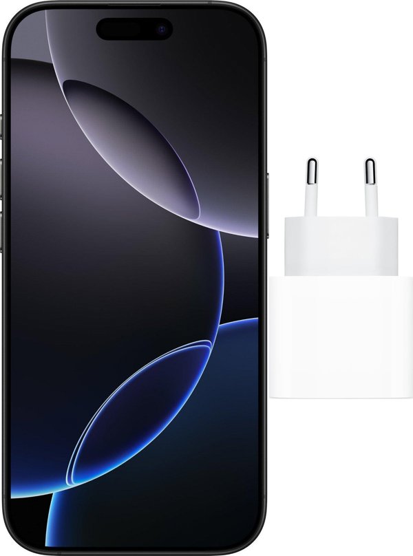 Έξυπνο τηλέφωνο Apple iPhone 16 Pro 128GB Μαύρο Τιτάνιο (MYND3) με φορτιστή