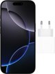 Έξυπνο τηλέφωνο Apple iPhone 16 Pro 128GB Μαύρο Τιτάνιο (MYND3) με φορτιστή