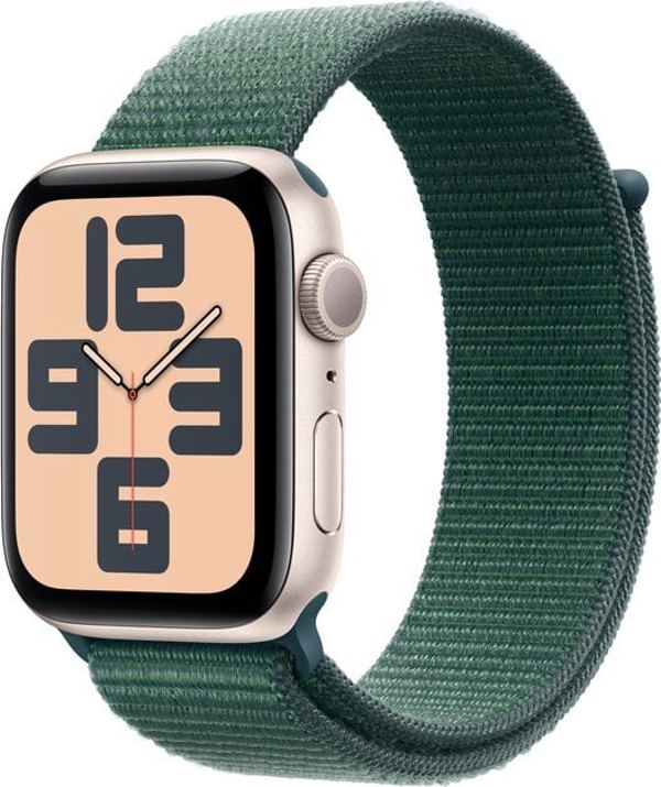 Έξυπνο ρολόι Apple Watch SE GPS 40mm Starlight Alu Sport Loop Zielony (MXEH3QF/A)