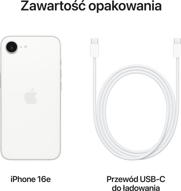 Apple iPhone 16e 256 GB τηλέφωνο, λευκό (MD1W4)