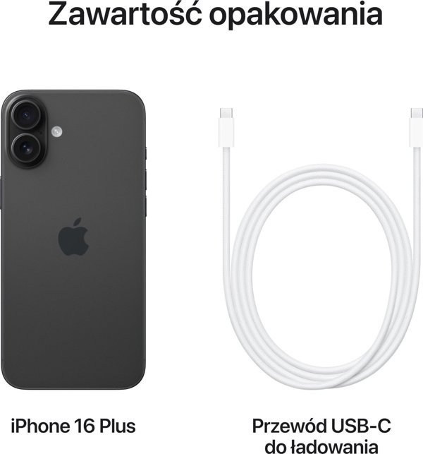 Έξυπνο τηλέφωνο Apple iPhone 16 Plus 512GB Μαύρο (MY1P3)
