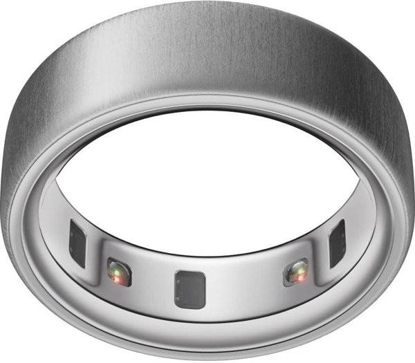 Έξυπνο δαχτυλίδι Oura Ring 4, Βουρτσισμένο Ασήμι, μέγεθος 7