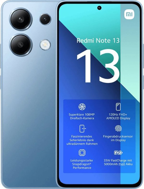 Smartfon Xiaomi Redmi Note 13 6/128GB Niebieski  (52936)