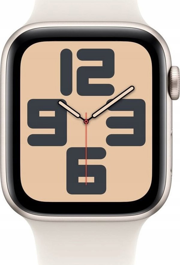 Έξυπνο ρολόι Apple Watch SE GPS + Cellular 44mm Starlight Alu Sport S/M Μπεζ (MXGT3ET/A)