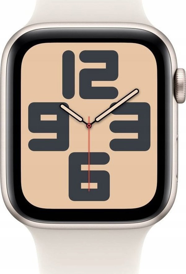 Έξυπνο ρολόι Apple Watch SE GPS + Cellular 44mm Starlight Alu Sport S/M Μπεζ (MXGT3ET/A)