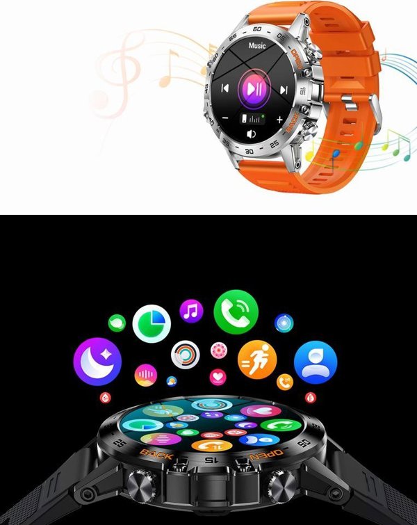 Έξυπνο ρολόι Gravity GT9 Μαύρο