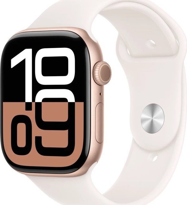 Έξυπνο ρολόι Apple Watch 10 GPS + Cellular 46mm Ροζ Χρυσό Alu S/M Ροζ (MWY63ET/A)