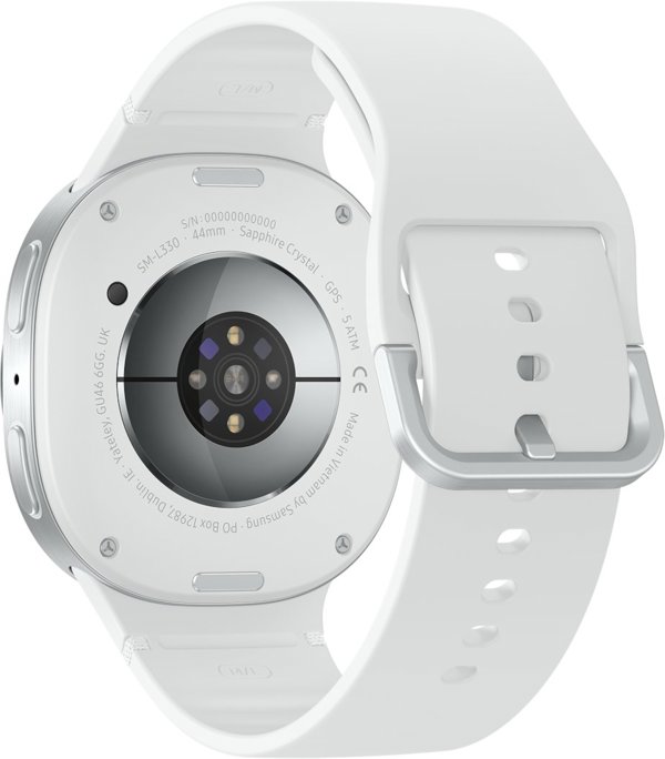 SAMSUNG SM-L330NZSAEUB smartwatch / αθλητικό ρολόι 3,81 cm (1.5") AMOLED 44 mm Ψηφιακό 480 x 480 px Οθόνη αφής Ασημί Wi-Fi GPS