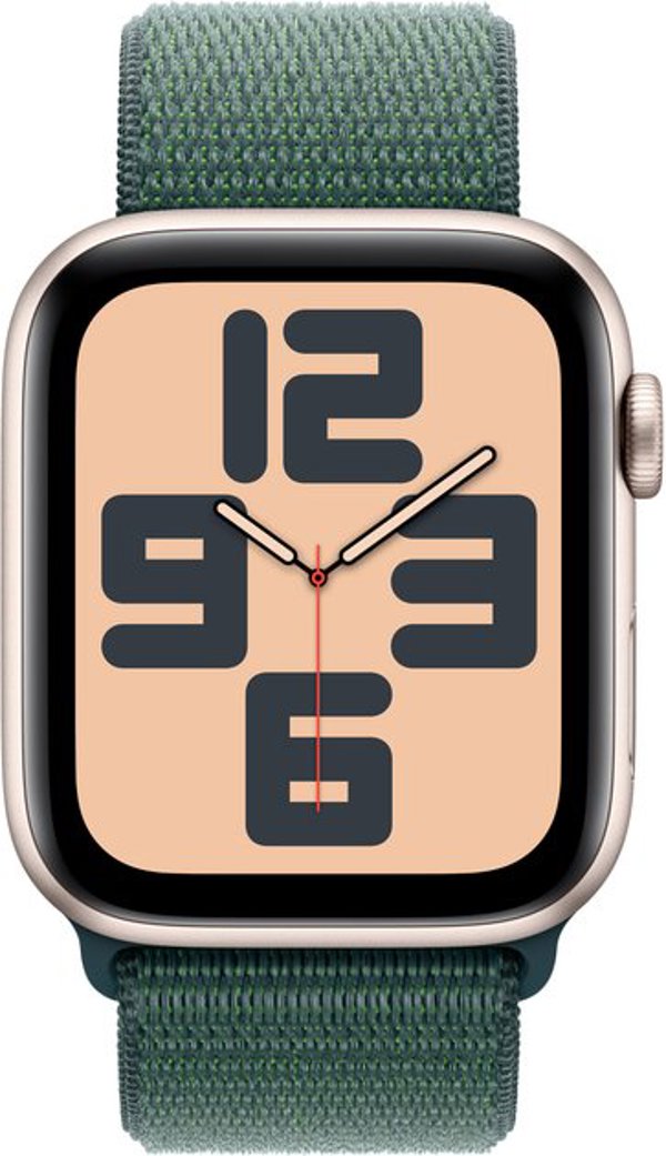 Έξυπνο ρολόι Apple Watch SE GPS + Cellular 44mm Starlight Alu Sport Loop Πράσινο (MXGV3ET/A)