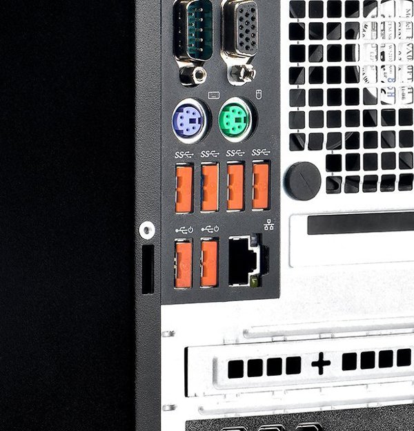 Κλείδωμα θύρας USB Smartkeeper SMARTKEEPER Basic 6 - 1x κλειδί + 6x κάλυμμα, πορτοκαλί