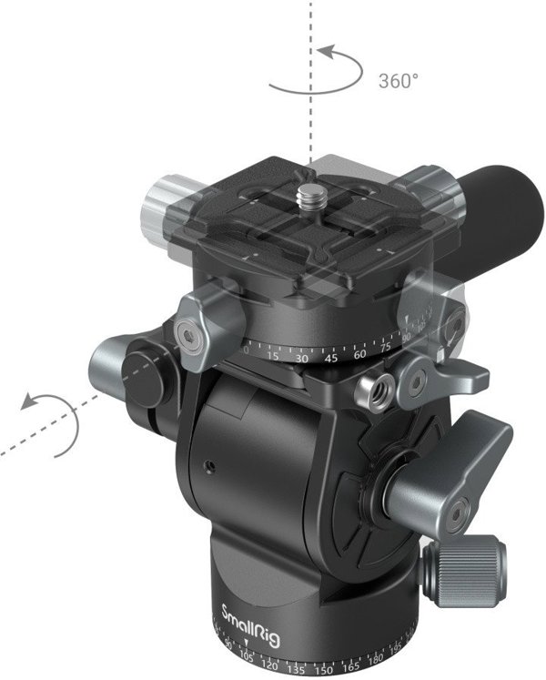 Κεφαλή Βίντεο Υγρού Μικρού Βάρους SmallRig 3457