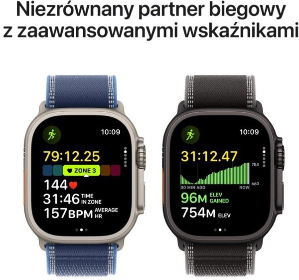 Apple Watch Ultra 3 GPS + Cellular 49mm Μαύρη Θήκη Τιτανίου με Μαύρο/Κάρβουνο Trail Loop - M/L