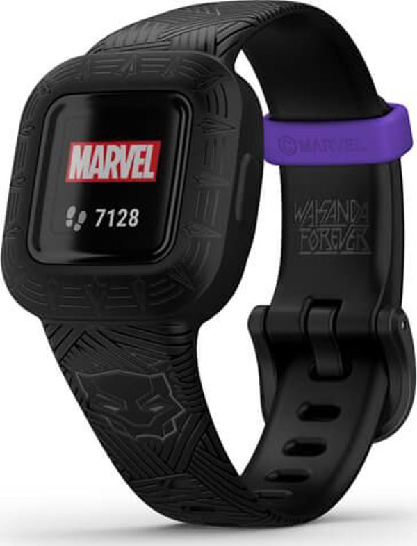 Smartband Garmin Vivofit Junior 3 Marvel Black Panther Μαύρος Πάνθηρας Czarny