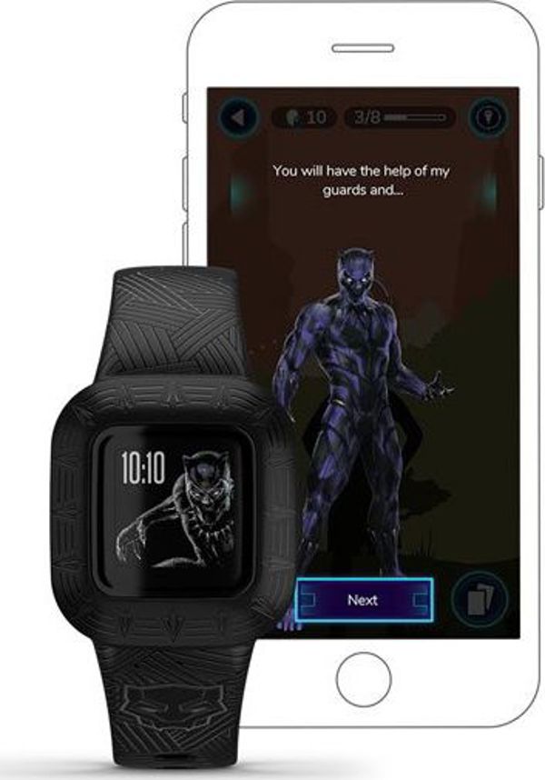 Smartband Garmin Vivofit Junior 3 Marvel Black Panther Μαύρος Πάνθηρας Czarny
