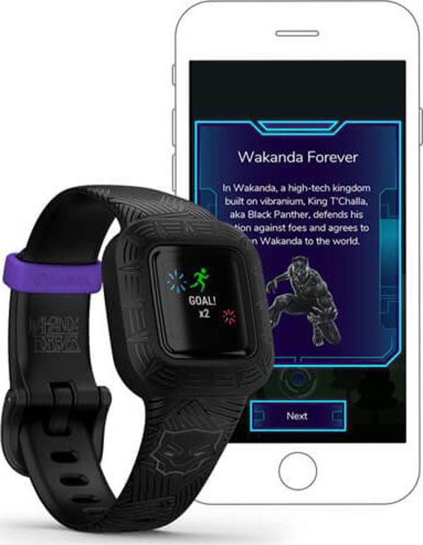 Smartband Garmin Vivofit Junior 3 Marvel Black Panther Μαύρος Πάνθηρας Czarny