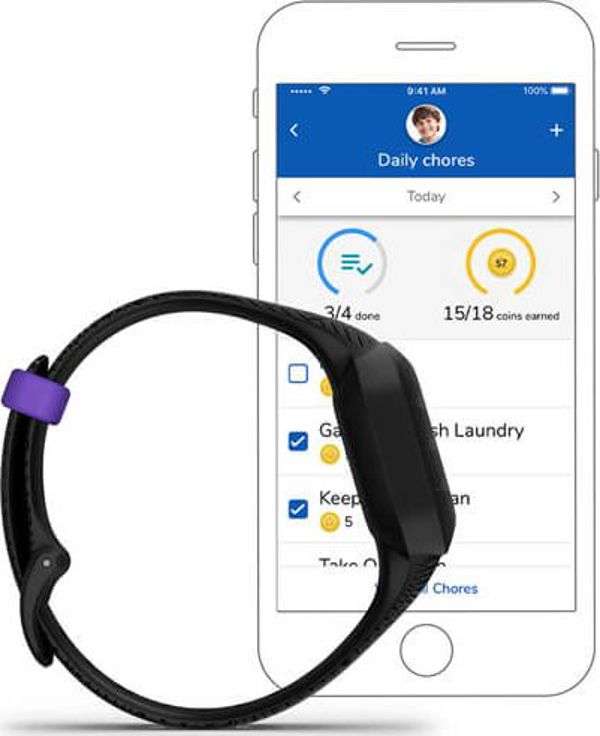 Smartband Garmin Vivofit Junior 3 Marvel Black Panther Μαύρος Πάνθηρας Czarny