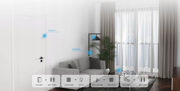 Έξυπνο ρολόι Sonoff SONOFF Zigbee έξυπνος κινητήρας κουρτίνας
