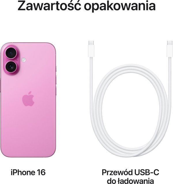 Smartphone Apple iPhone 16 5G 8/128GB Ροζ (MYEA3QL/A)