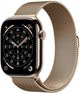 Apple Watch Series 11 GPS + Cellular 42mm Gold Titanium Case with Gold Milanese Loop