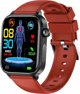 Έξυπνο ρολόι Rubicon SmartWatch Rubicon RNCF33 μαύρο κόκκινο συνομιλίες γλυκόζη θερμόμετρο.