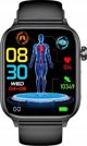 Έξυπνο ρολόι Rubicon SmartWatch Rubicon RNCF33 μαύρο κόκκινο συνομιλίες γλυκόζη θερμόμετρο.