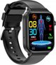 Έξυπνο ρολόι Rubicon SmartWatch Rubicon RNCF33 μαύρο κόκκινο συνομιλίες γλυκόζη θερμόμετρο.