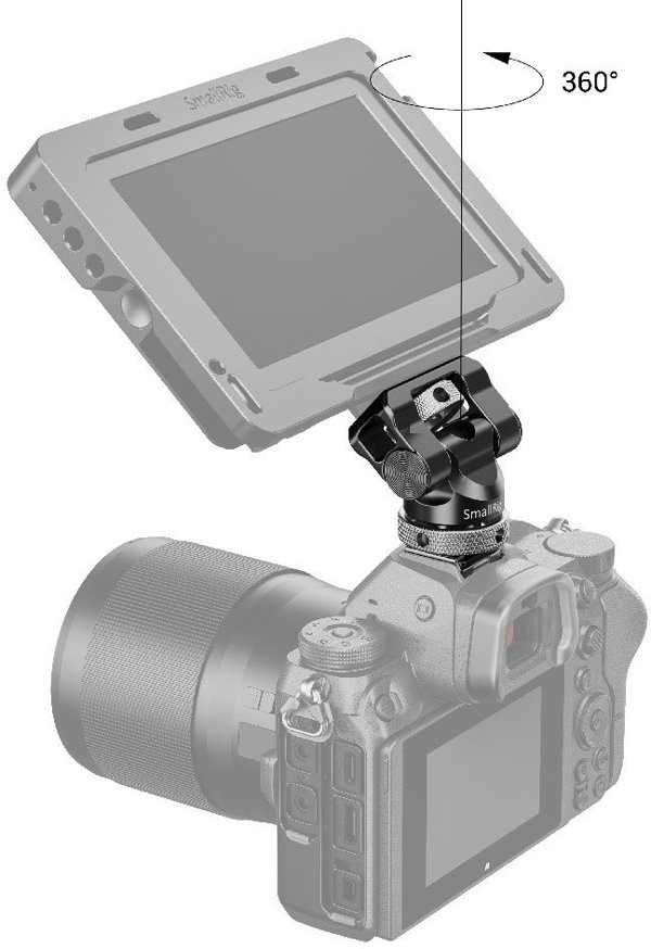 Βάση περιστροφής και κλίσης SmallRig 2346, βάση οθόνης για υποδοχή αξεσουάρ