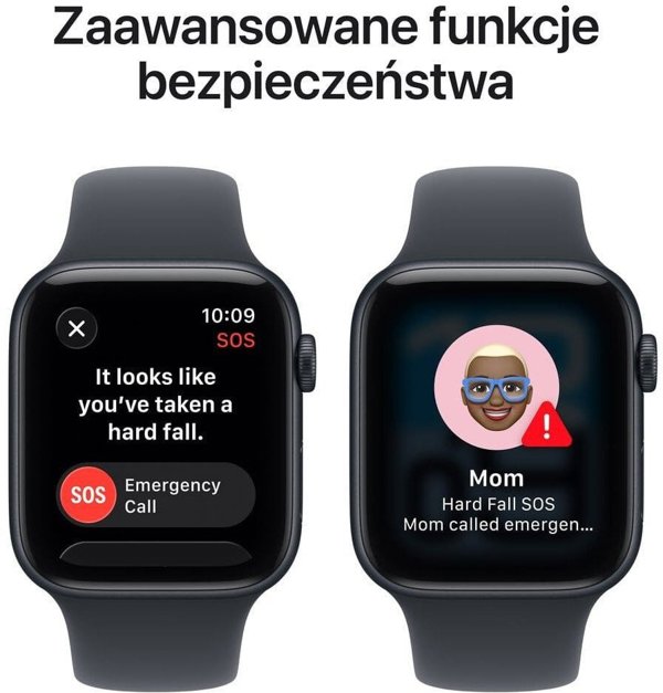 Apple Watch SE 3 GPS 44mm Midnight Aluminium Case with Midnight Sport Band - M/L