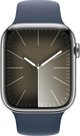 Smartwatch Apple Watch 9 GPS + Cellular 45mm Ασημί ανοξείδωτο ατσάλι Sport S/M Blue (MRMN3QP/A) 13120509 195949025273