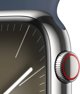 Smartwatch Apple Watch 9 GPS + Cellular 45mm Ασημί ανοξείδωτο ατσάλι Sport S/M Blue (MRMN3QP/A) 13120509 195949025273
