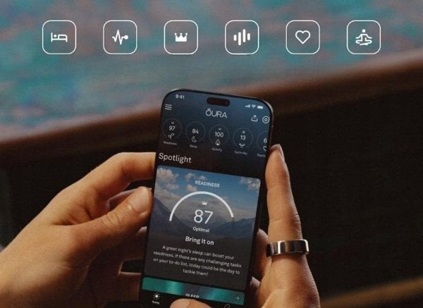 Δαχτυλίδι Oura Ring 4 Smart Ring, Stealth, Μέγεθος 7