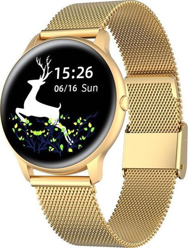 Gino Rossi SW015-5 Έξυπνο Ρολόι Smartwatch Γυναικείο Χρυσό