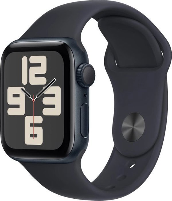 Apple Watch SE 2023 GPS 40mm Midnight Alu Sport Smartwatch M/L Μαύρο (MR9Y3QI/A) 13148501 195949003660
