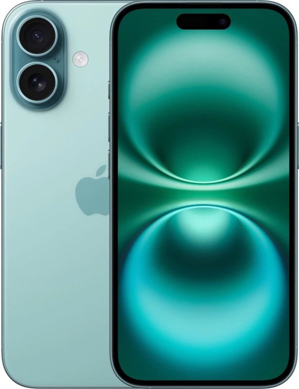 Έξυπνο τηλέφωνο Apple iPhone 16 128GB Τυρκουάζ (MYED3HN/A)