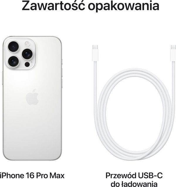 Κινητό τηλέφωνο Apple iPhone 16 Pro Max 5G 8/512GB Λευκό (MYX13ZD/A)